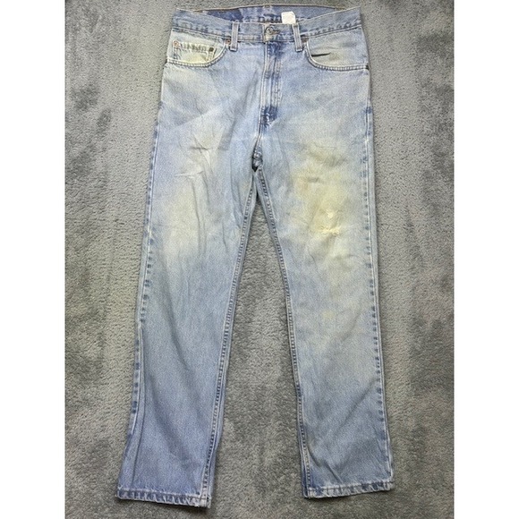 Vintage Levis Jeans‎ Mens 33x30 Distressed Faded Light Wash Workwear HOLES - Picture 1 of 13